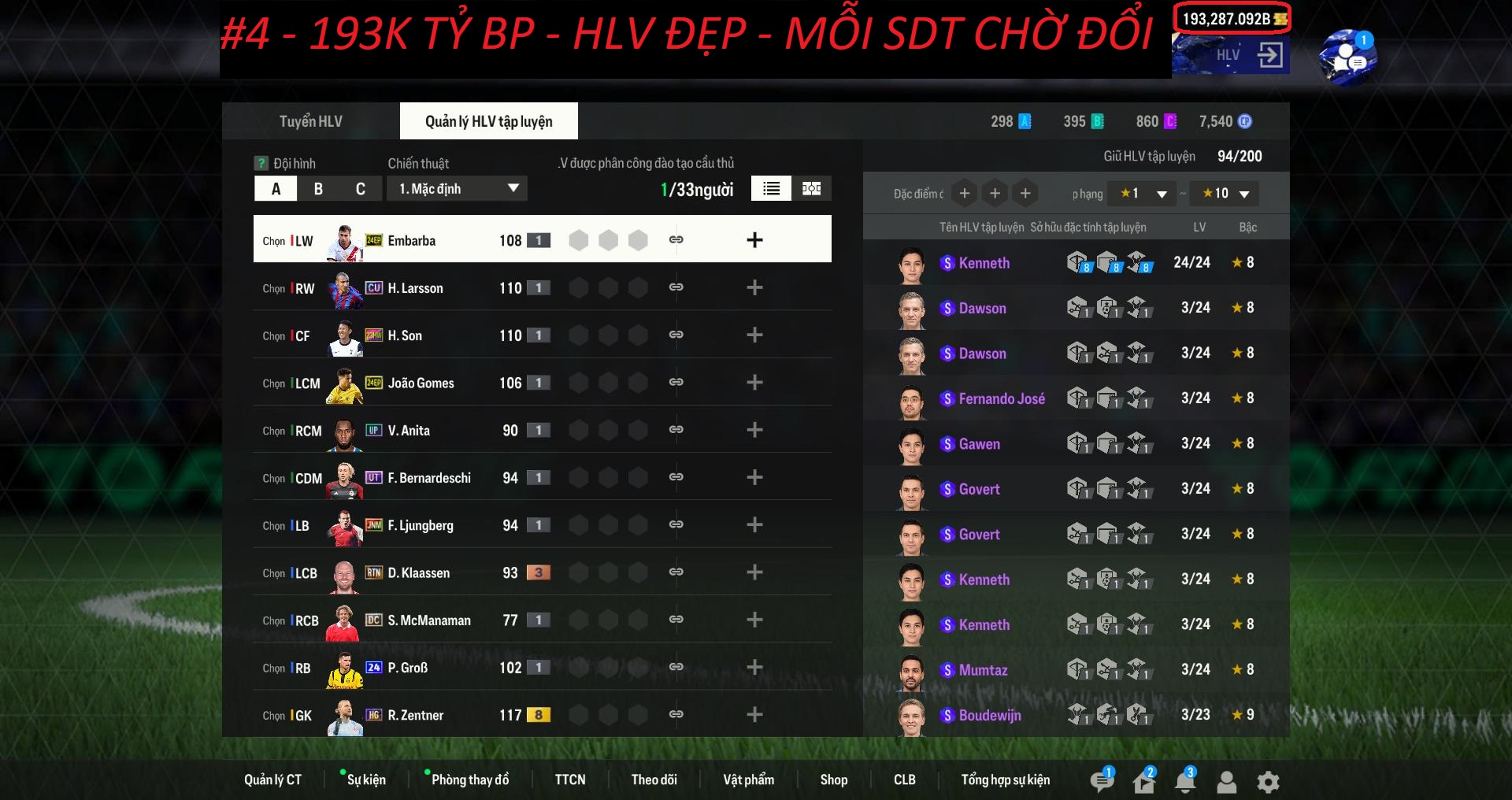 Acc ACCBP #Mỗi SDT 