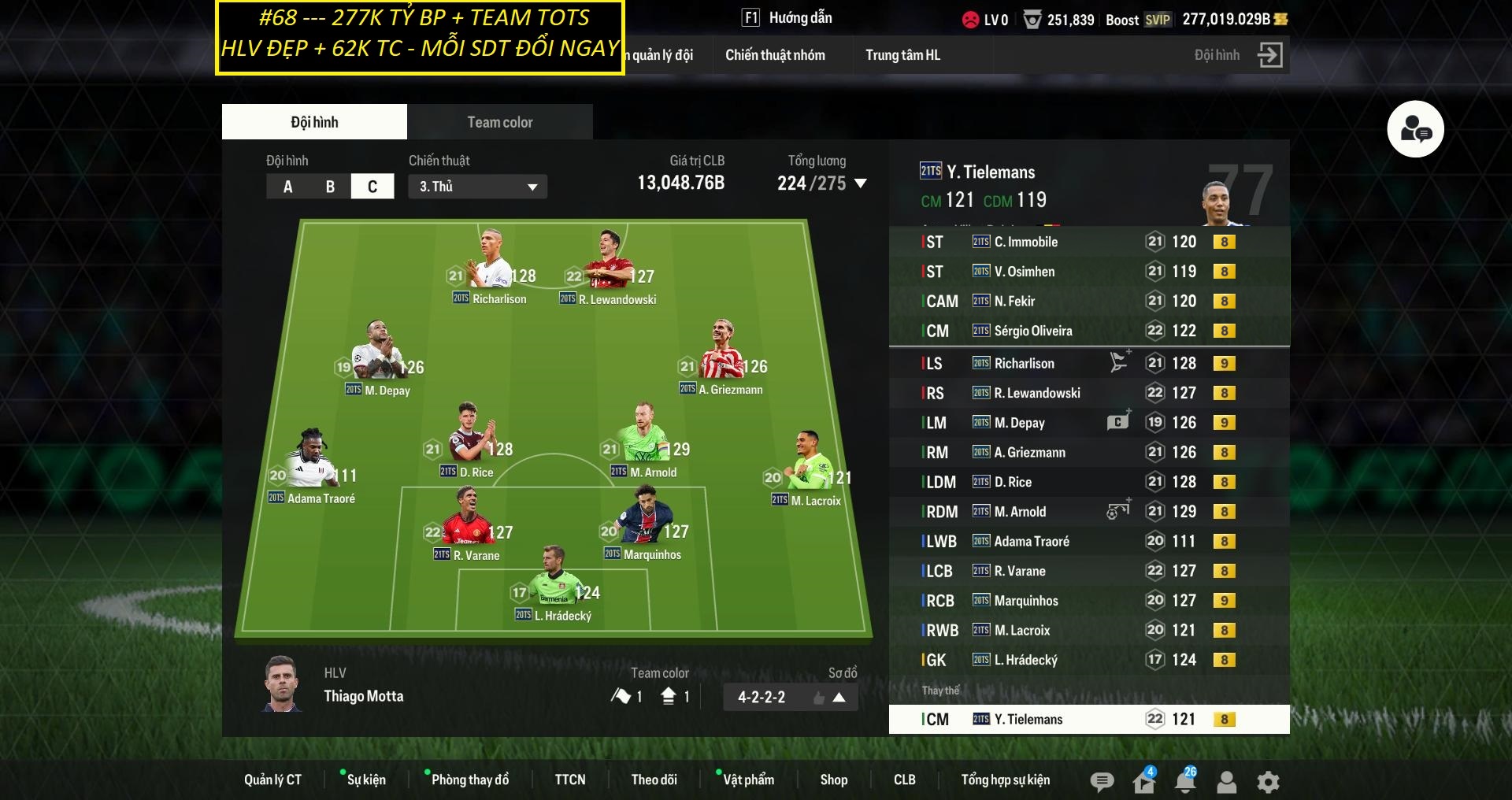 Acc FIFA #SDT ĐỔI 